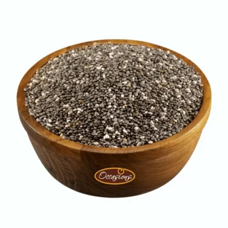 Chia Seeds Chia seeds, a highly nutritious superfood known for their health benefits.