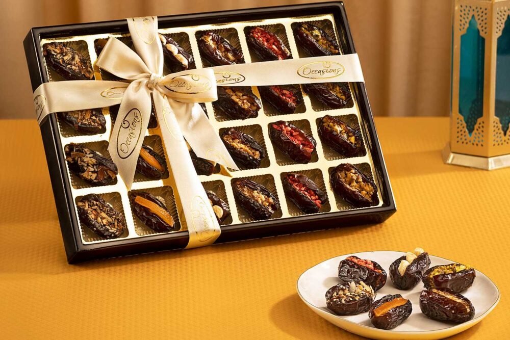 Lacquer Tray Assorted Stuffed Dates