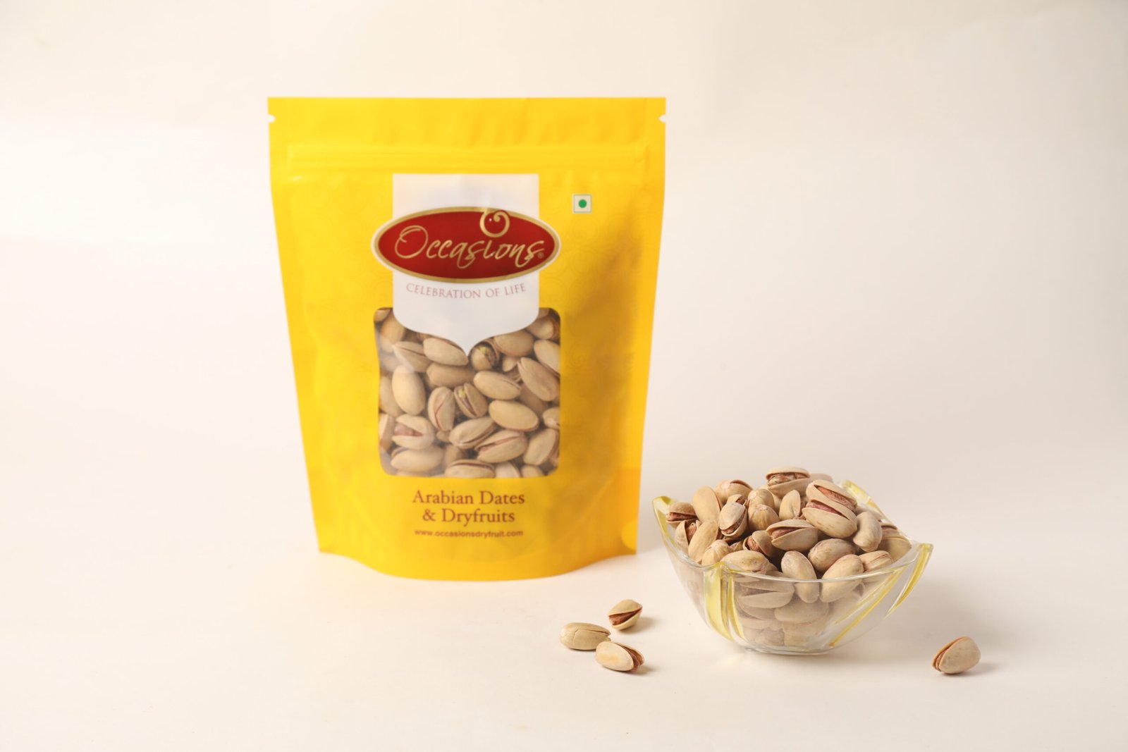 Salted Pista Caramel - Premium salted pistachios by Occasions Dry Fruit, offering savory snacking with a touch of indulgence