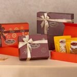 Brown Orange Colour Dry Fruit Gift Boxes
