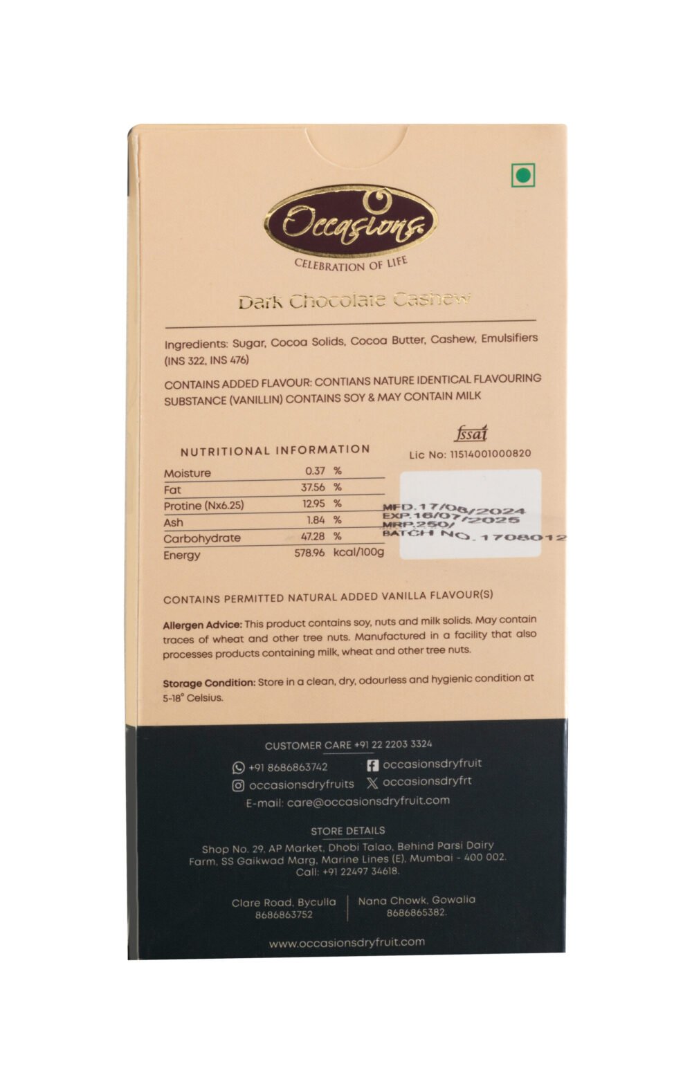 dark chocolate bars