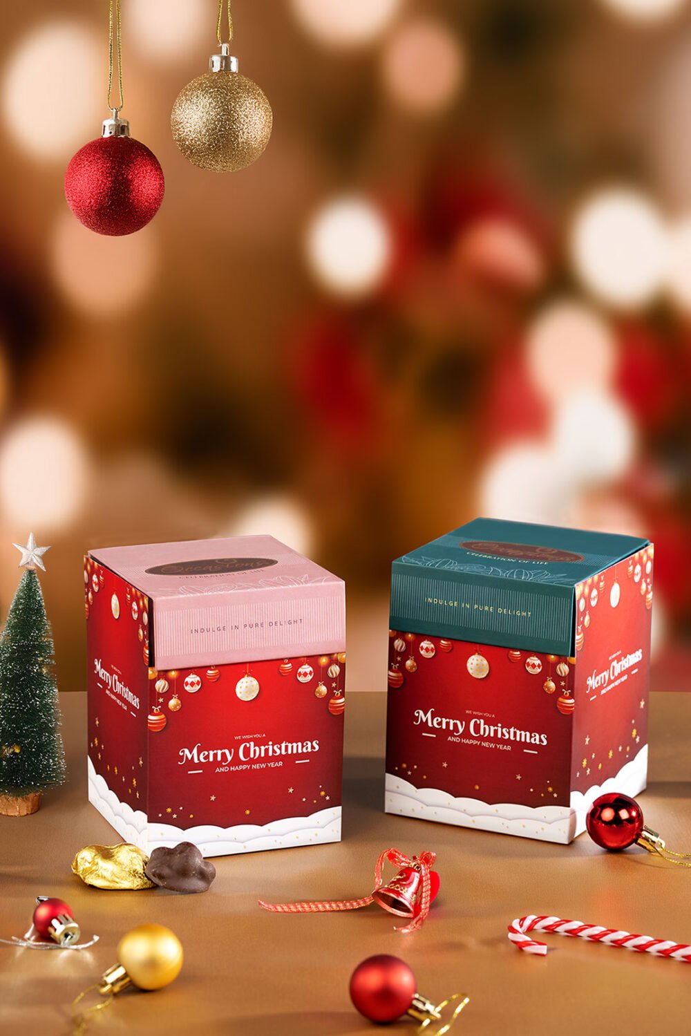 Chocolate Christmas Boxes