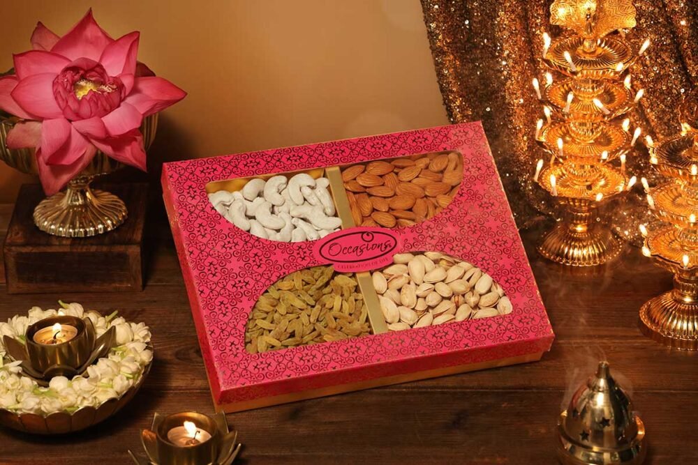 Diwali Gifting Boxes- 4 Partition Big