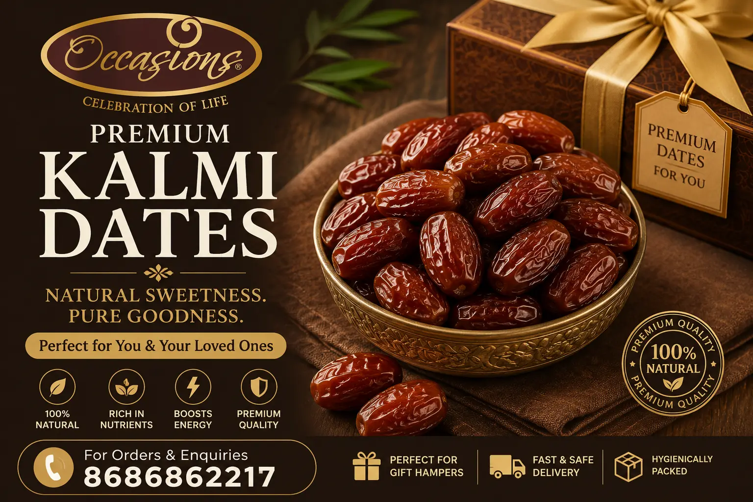 Premium Kalmi Dates for Healthy Gifting